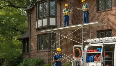 Columbus, OH plumber repairing a residential pipe for plumbing service