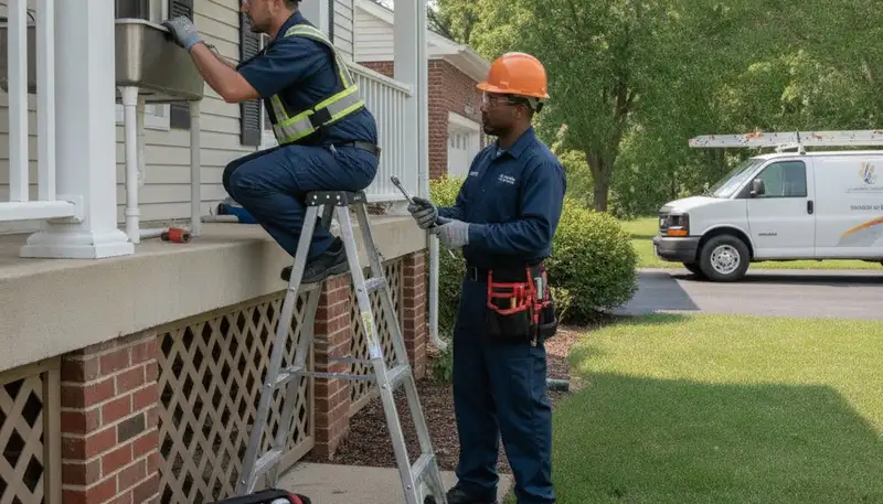 Columbus, OH plumbing repair service truck for professional drain and pipe repairs