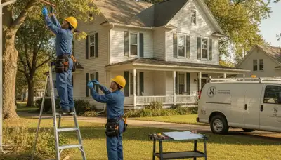 Columbus, OH plumber repairing a leak for a residential plumbing service call