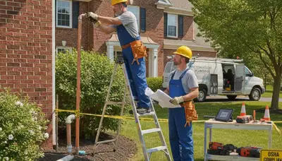 Plumbing repair service van in Columbus, OH for residential and commercial plumbing repairs