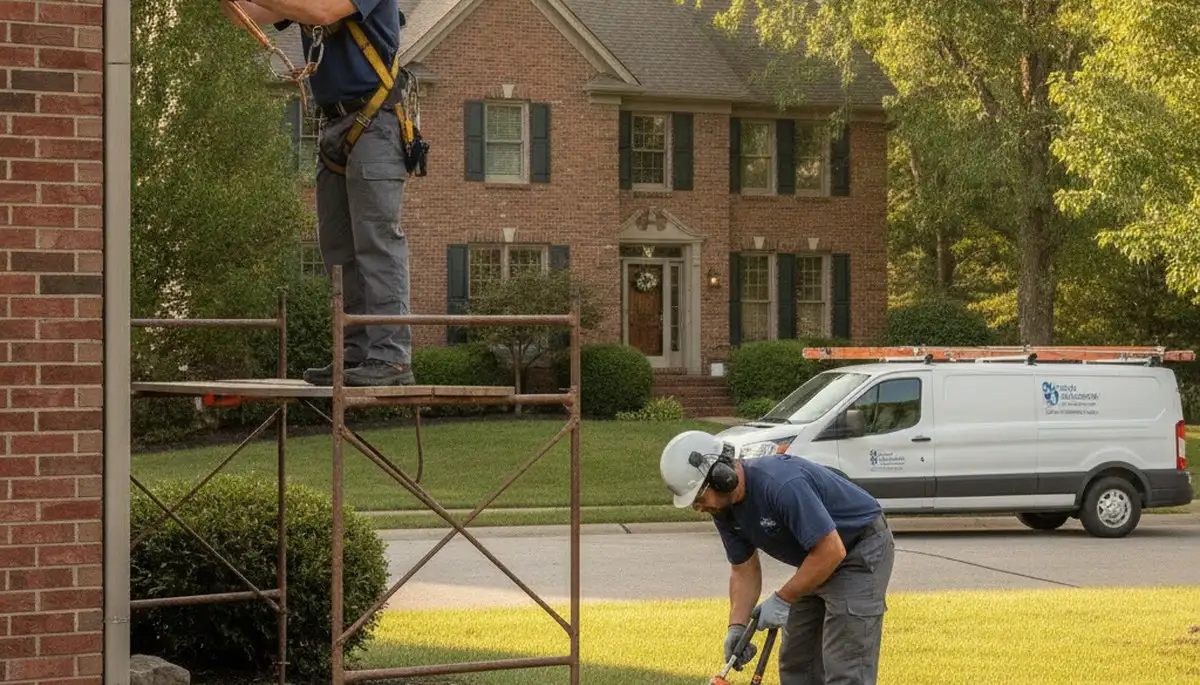 Columbus, OH plumber repairing a leak for a local plumbing service
