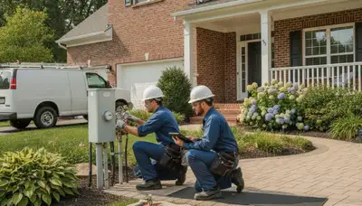 Plumber repairing a pipe in Columbus, OH for plumbing repair service