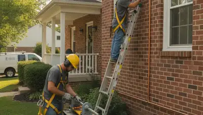 Plumber repairing a pipe in Columbus, OH for plumbing repair services